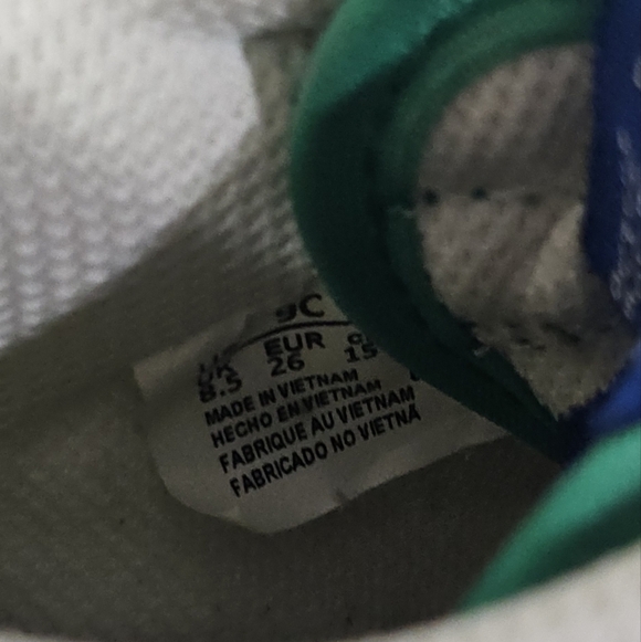 Nike Dunk Low Baby Infant Toddler Boy Girl 9 C Royal Blue Stadium Green White - Picture 7 of 11